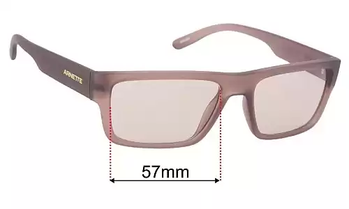Sunglass Fix Replacement Lenses for Arnette Phoxer AN4338 57mm Arnette Phoxer AN4338 Replacement Lenses 57mm wide