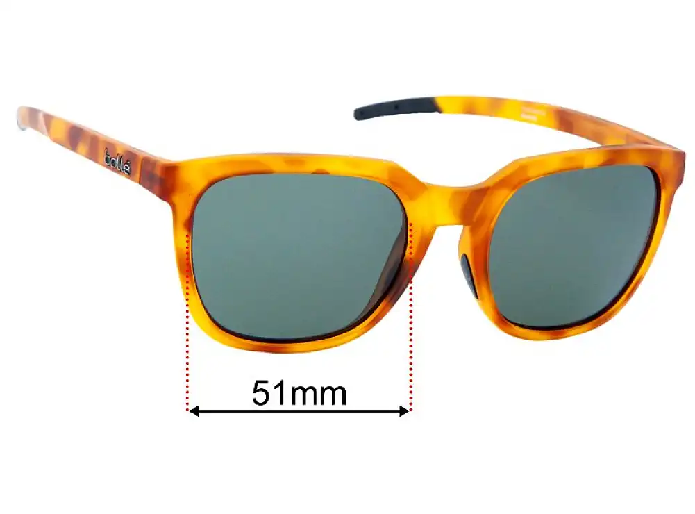 Sunglass Fix Lentes de Repuesto para Bolle Talent - 51mm Wide Sunglass Fix Lentes de Repuesto para Bolle Talent - 51mm Wide