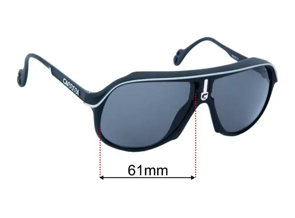 Sunglass Fix Replacement Lenses for Carrera 5544 - 61mm Wide Sunglass Fix Replacement Lenses for Carrera 5544 - 61mm Wide