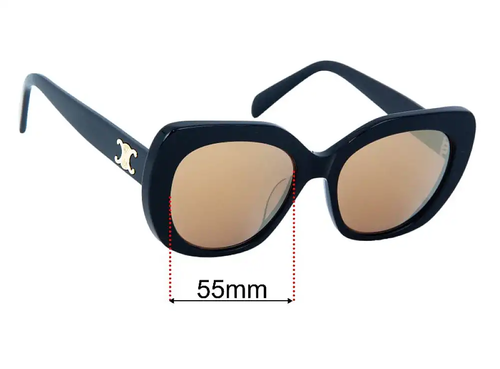 Sunglass Fix Lentes de Repuesto para Celine CL 40226U - 55mm Wide Sunglass Fix Lentes de Repuesto para Celine CL 40226U - 55mm Wide