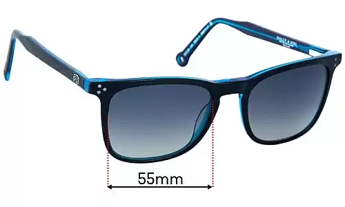 Sunglass Fix Lentes de Repuesto para Deus Ex Machina DEUS 4 - 55mm Wide Deus Ex Machina DEUS 4 Lentes de Repuesto 55mm wide
