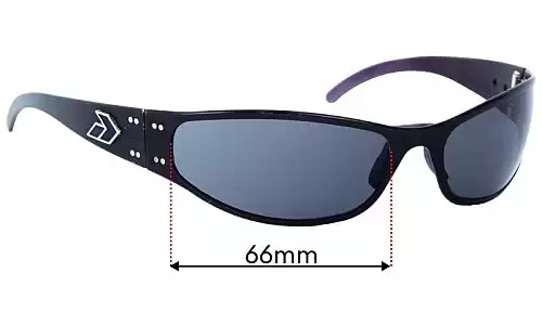 Sunglass Fix Lentes de Repuesto para Gatorz Radiator - 66mm Wide Gatorz Radiator Lentes de Repuesto 66mm wide