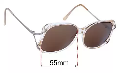 Sunglass Fix Lentes de Repuesto para Hoya PL50 - 55mm Wide Hoya PL50 Lentes de Repuesto 55mm wide