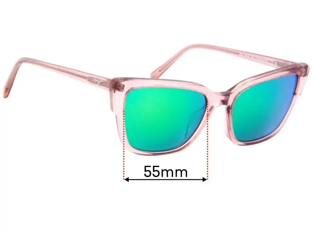 Sunglass Fix Lentes de Repuesto para Maui Jim 884 Kou - 55mm Wide Sunglass Fix Lentes de Repuesto para Maui Jim 884 Kou - 55mm Wide
