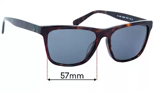 Sunglass Fix Lentes de Repuesto para Ralph Lauren PH4167F (Low Bridge Fit) - 57mm Wide Ralph Lauren PH4167F (Low Bridge Fit) Lentes de Repuesto 57mm wide
