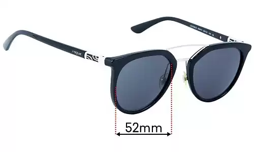 Sunglass Fix Lentes de Repuesto para Vogue VO5164-S - 52mm Wide Vogue VO5164-S Lentes de Repuesto 52mm wide
