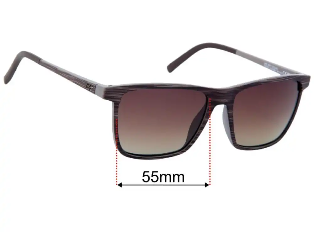 Sunglass Fix Lentes de Repuesto para Maui Jim MJ875 One Way - 55mm Wide Sunglass Fix Lentes de Repuesto para Maui Jim MJ875 One Way - 55mm Wide