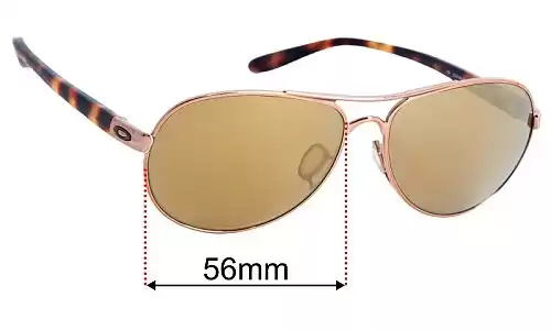Sunglass Fix Lentes de Repuesto para Oakley Tie Breaker OO4108 - 56mm Wide Oakley Tie Breaker OO4108 Lentes de Repuesto 56mm wide