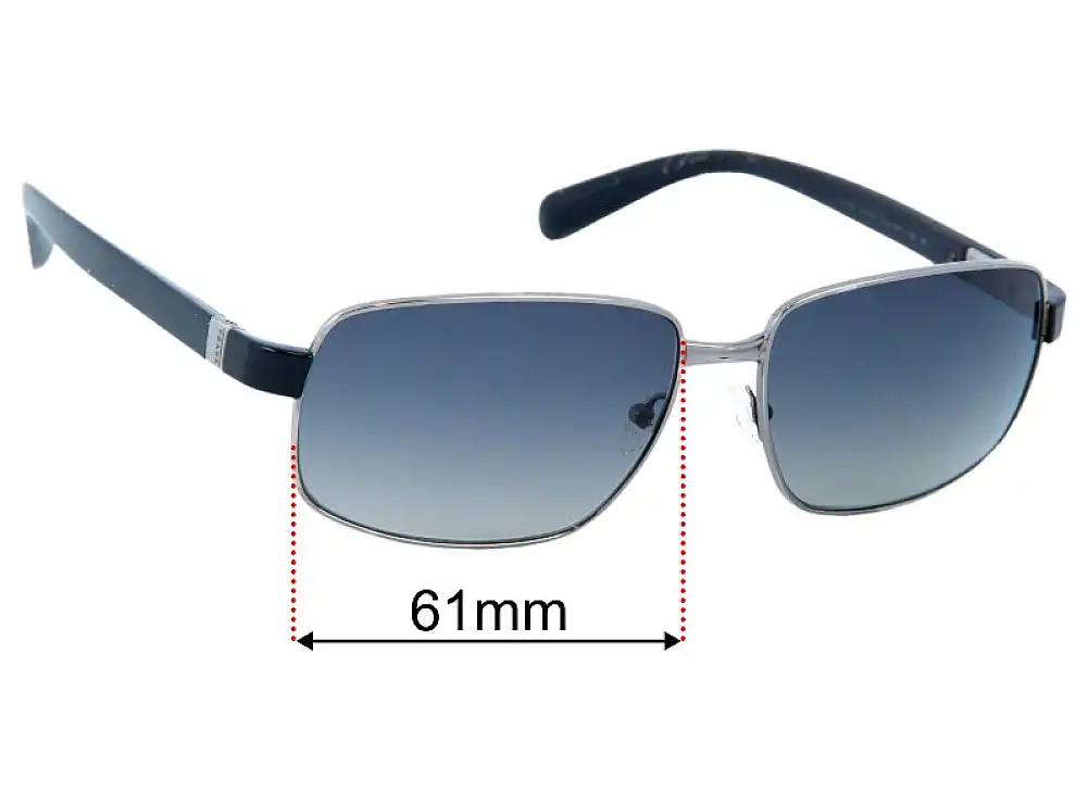 Sunglass Fix Replacement Lenses for Prada SPR52N - 61mm Wide Sunglass Fix Replacement Lenses for Prada SPR52N - 61mm Wide