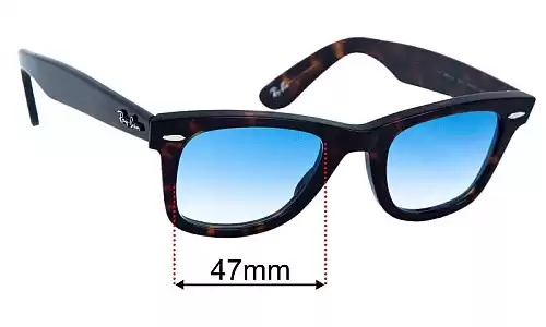 Sunglass Fix Lentes de Repuesto para Ray Ban RB5121 - 47mm Wide Ray Ban RB5121 Lentes de Repuesto 47mm wide