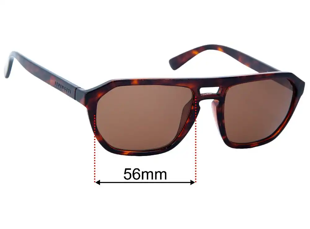 Sunglass Fix Lentes de Repuesto para Serengeti Bellemon - 56mm Wide Sunglass Fix Lentes de Repuesto para Serengeti Bellemon - 56mm Wide
