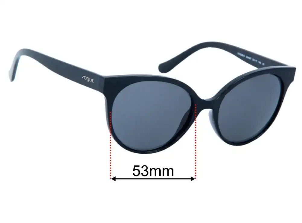 Sunglass Fix Lentes de Repuesto para Vogue VO5246-S - 53mm Wide Sunglass Fix Lentes de Repuesto para Vogue VO5246-S - 53mm Wide