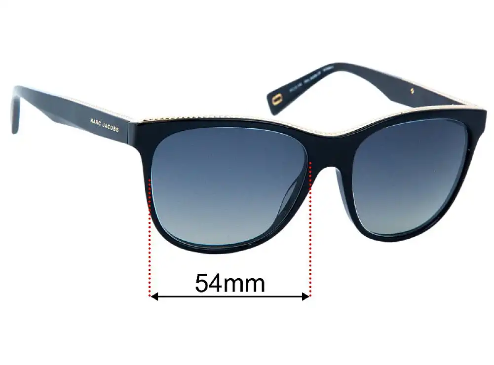 Sunglass Fix Lentes de Repuesto para Marc by Marc Jacobs 19 - 54mm Wide Sunglass Fix Lentes de Repuesto para Marc by Marc Jacobs 19 - 54mm Wide