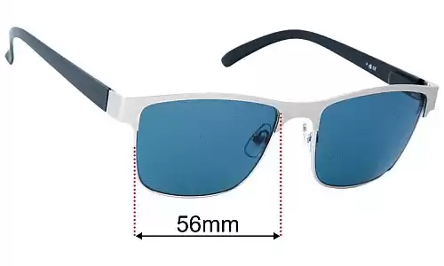 Sunglass Fix Lentes de Repuesto para Next C69-089 - 56mm Wide Next C69-089 Lentes de Repuesto 56mm wide