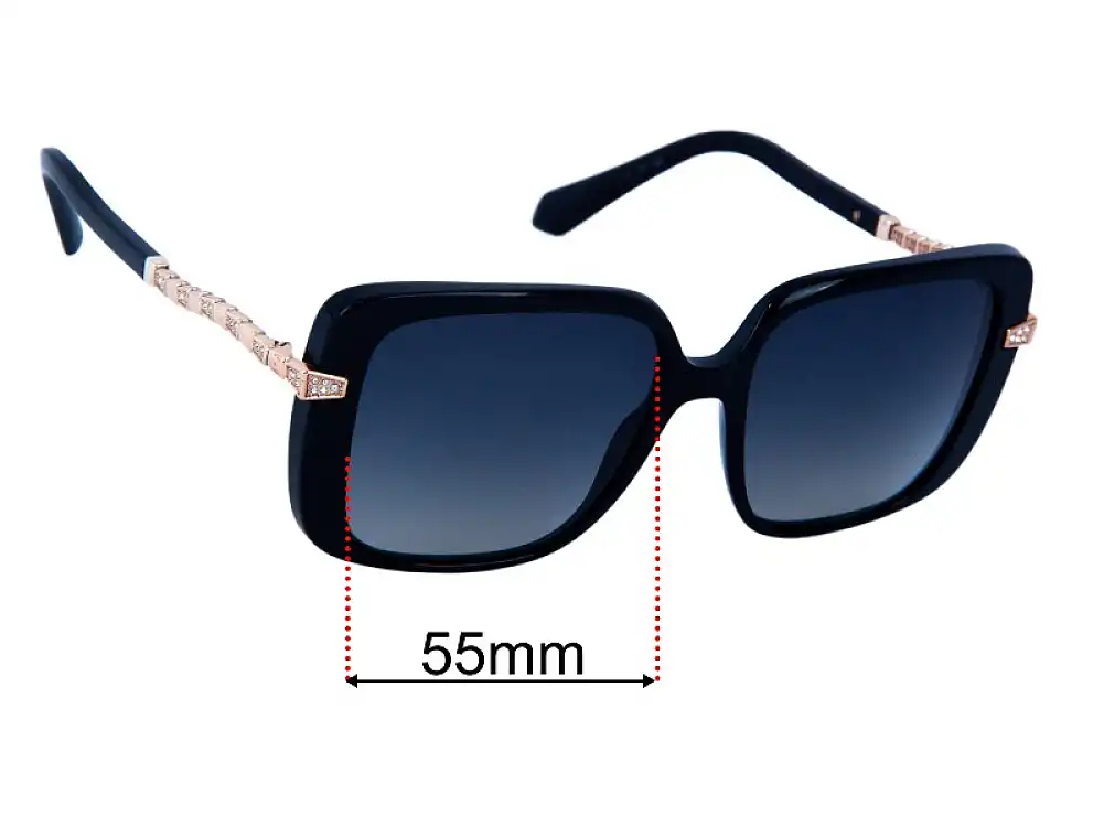 Sunglass Fix Lentes de Repuesto para Bvlgari BV8237-B - 55mm Wide Sunglass Fix Lentes de Repuesto para Bvlgari BV8237-B - 55mm Wide