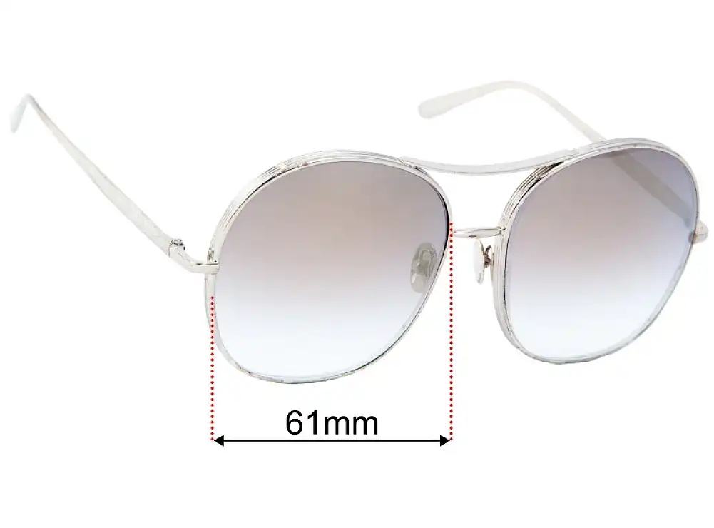 Sunglass Fix Lentes de Repuesto para Chloe CE 128S - 61mm Wide Sunglass Fix Lentes de Repuesto para Chloe CE 128S - 61mm Wide