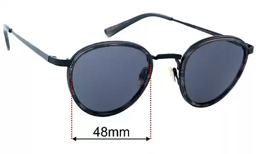 Sunglass Fix Lentes de Repuesto para Epokhe Poezd - 48mm Wide Epokhe Poezd Lentes de Repuesto 48mm wide