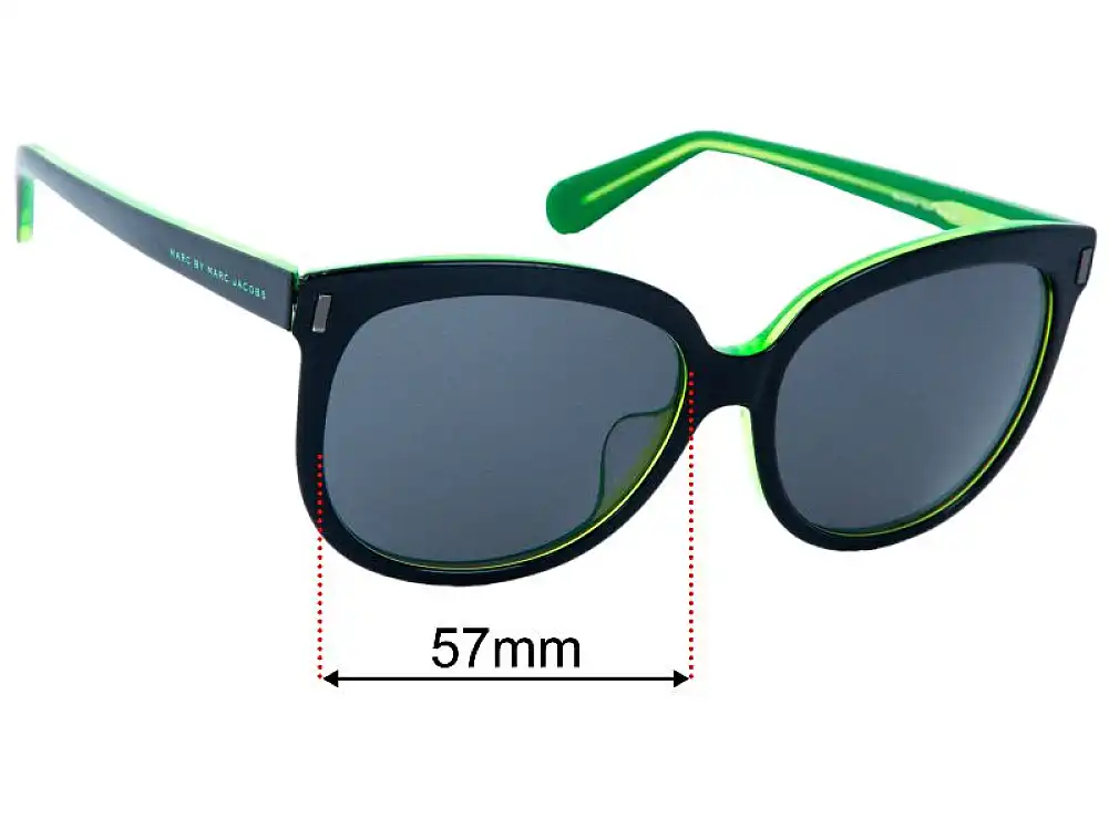 Sunglass Fix Lentes de Repuesto para Marc by Marc Jacobs MMJ 447/F/S - 57mm Wide Sunglass Fix Lentes de Repuesto para Marc by Marc Jacobs MMJ 447/F/S - 57mm Wide
