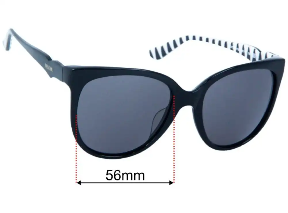 Sunglass Fix Lentes de Repuesto para Moschino MO739S01SA - 56mm Wide Sunglass Fix Lentes de Repuesto para Moschino MO739S01SA - 56mm Wide