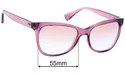 Sunglass Fix Lentes de Repuesto para Polo RA 5244 - 55mm Wide Polo RA 5244 Lentes de Repuesto 55mm wide