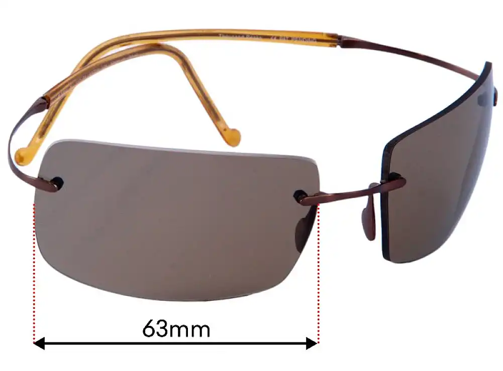 Sunglass Fix Lentes de Repuesto para Maui Jim MJ517 Thousand Peaks - 63mm Wide Sunglass Fix Lentes de Repuesto para Maui Jim MJ517 Thousand Peaks - 63mm Wide