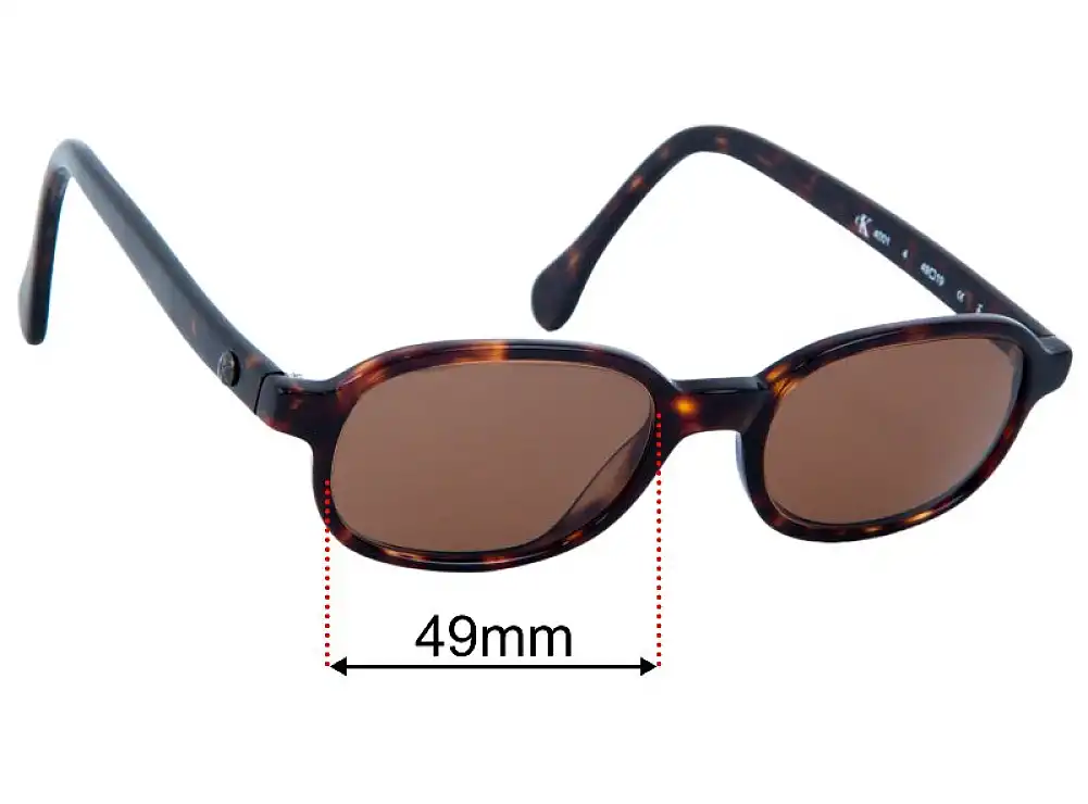 Sunglass Fix Lentes de Repuesto para Calvin Klein CK4001 - 49mm Wide Sunglass Fix Lentes de Repuesto para Calvin Klein CK4001 - 49mm Wide