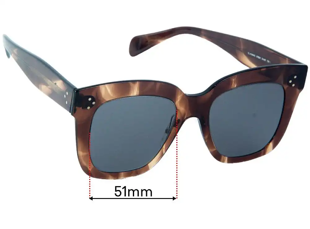 Sunglass Fix Lentes de Repuesto para Celine CL 41444/S - 51mm Wide Sunglass Fix Lentes de Repuesto para Celine CL 41444/S - 51mm Wide