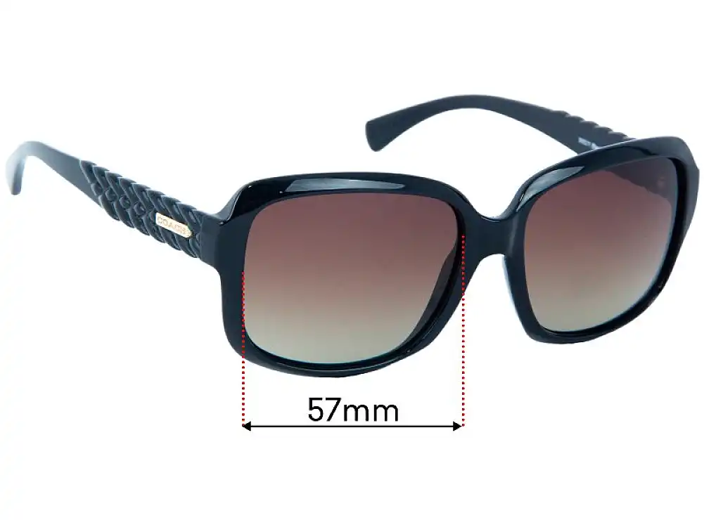 Sunglass Fix Lentes de Repuesto para Coach HC 8141 - 57mm Wide Sunglass Fix Lentes de Repuesto para Coach HC 8141 - 57mm Wide