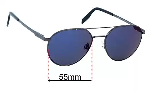 Sunglass Fix Lentes de Repuesto para Maui Jim MJ830 Waterfront - 55mm Wide Maui Jim MJ830 Waterfront Lentes de Repuesto 55mm wide
