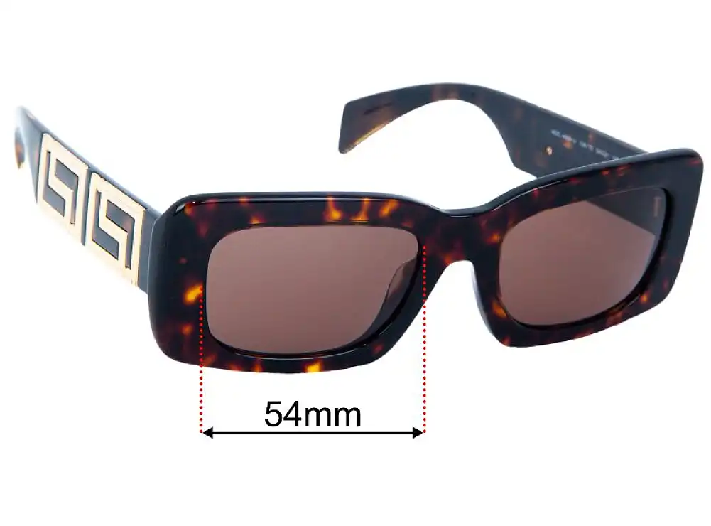 Sunglass Fix Lentes de Repuesto para Versace MOD 4444-U - 54mm Wide Sunglass Fix Lentes de Repuesto para Versace MOD 4444-U - 54mm Wide