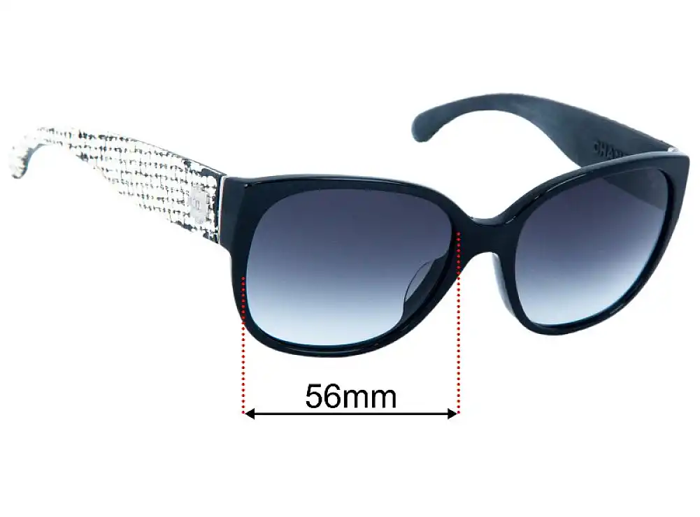 Sunglass Fix Lentes de Repuesto para Chanel 5237-A - 56mm Wide Sunglass Fix Lentes de Repuesto para Chanel 5237-A - 56mm Wide