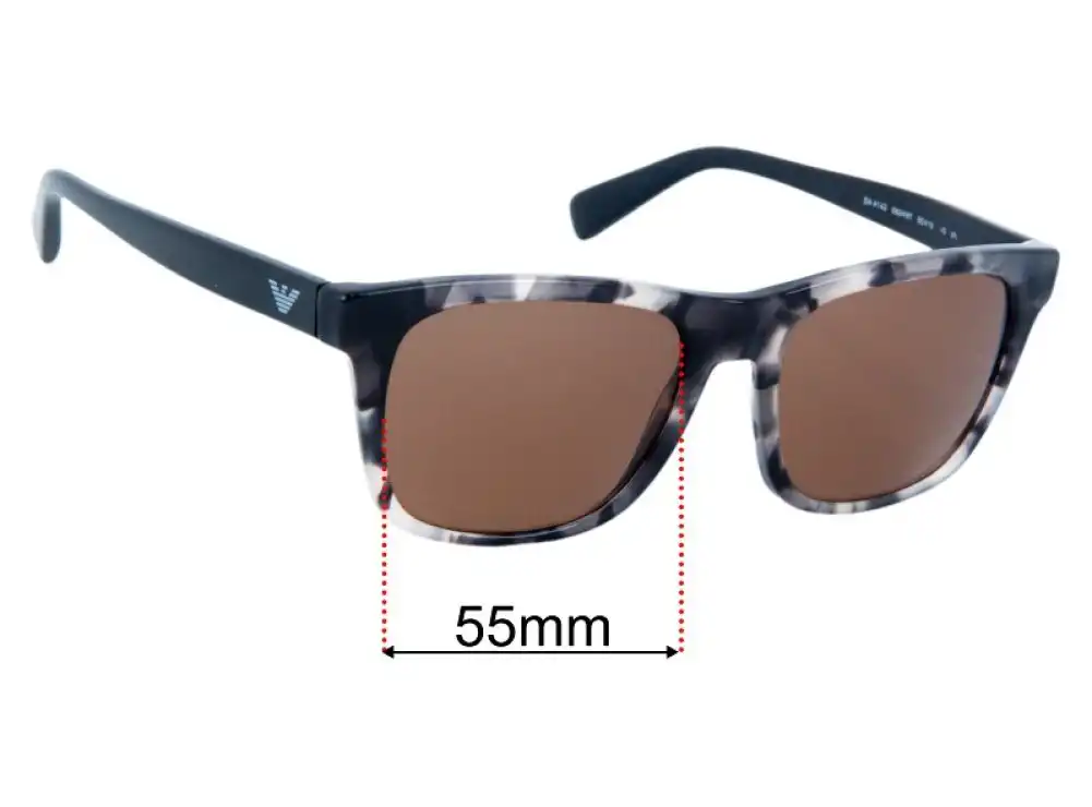 Sunglass Fix Lentes de Repuesto para Emporio Armani EA4142 - 55mm Wide Sunglass Fix Lentes de Repuesto para Emporio Armani EA4142 - 55mm Wide