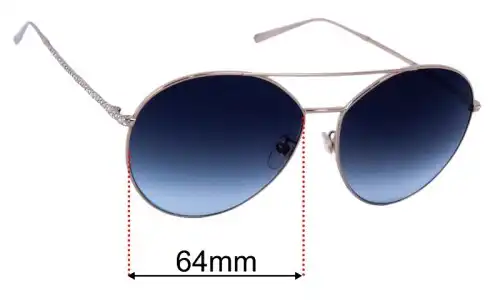 Sunglass Fix Lentes de Repuesto para Givenchy GV 7170/G/S - 64mm Wide Givenchy GV 7170/G/S Lentes de Repuesto 64mm wide