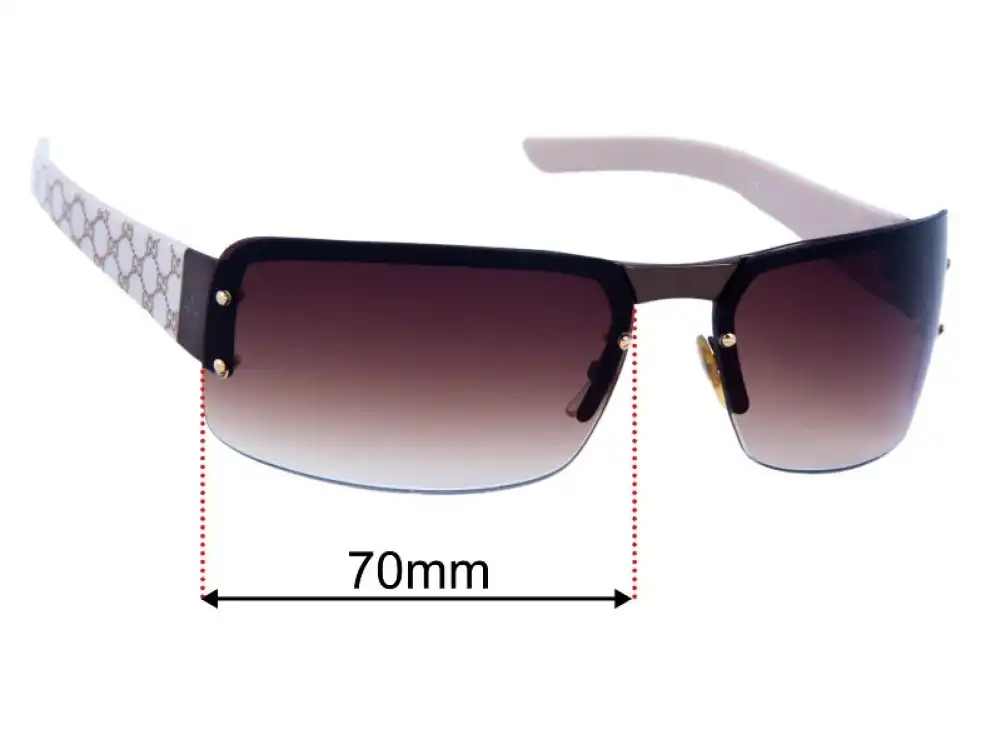 Sunglass Fix Lentes de Repuesto para Gucci GG1823/S - 70mm Wide Sunglass Fix Lentes de Repuesto para Gucci GG1823/S - 70mm Wide
