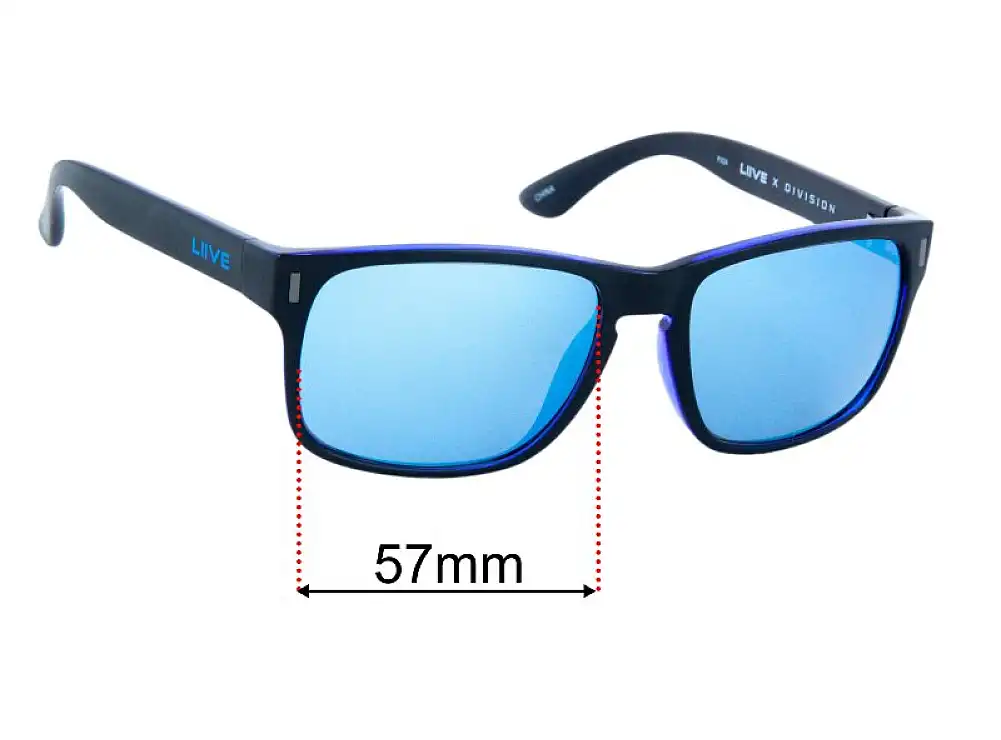 Sunglass Fix Lentes de Repuesto para Liive Wolf - 57mm Wide Sunglass Fix Lentes de Repuesto para Liive Wolf - 57mm Wide