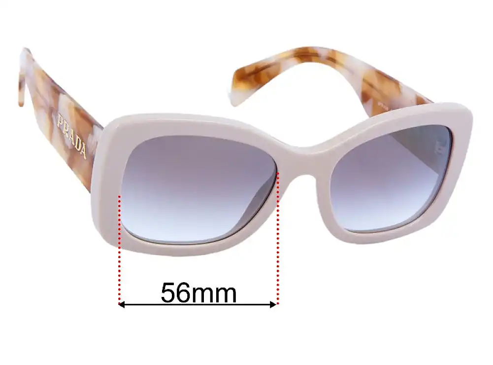 Sunglass Fix Lentes de Repuesto para Prada SPRA08 - 56mm Wide Sunglass Fix Lentes de Repuesto para Prada SPRA08 - 56mm Wide