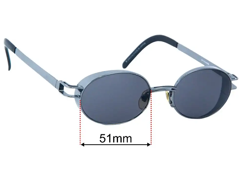 Sunglass Fix Lentes de Repuesto para Yohji Yamamoto YY5102 - 51mm Wide Sunglass Fix Lentes de Repuesto para Yohji Yamamoto YY5102 - 51mm Wide