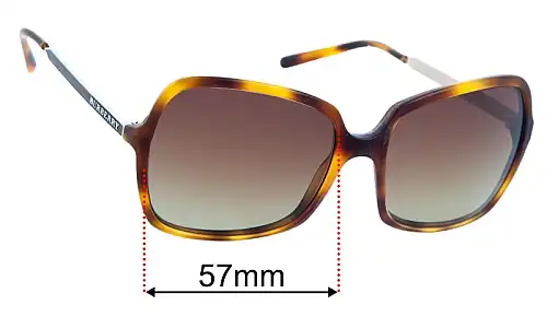 Sunglass Fix Lentes de Repuesto para Burberry B 4127 - 57mm Wide Burberry B 4127 Lentes de Repuesto 57mm wide