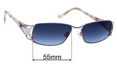 Sunglass Fix Lentes de Repuesto para Cazal MOD 1045 - 55mm Wide Cazal MOD 1045 Lentes de Repuesto 55mm wide