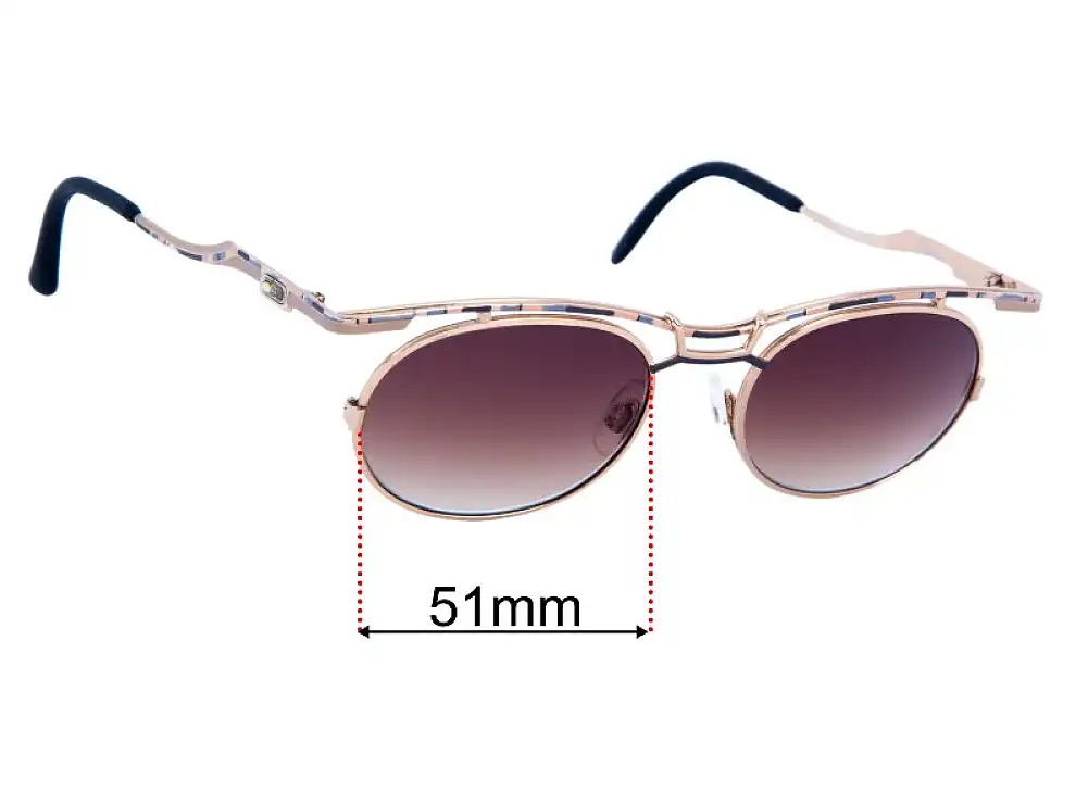 Sunglass Fix Lentes de Repuesto para Cazal Mod 279 - 51mm Wide Sunglass Fix Lentes de Repuesto para Cazal Mod 279 - 51mm Wide