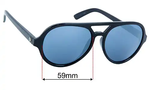 Sunglass Fix Lentes de Repuesto para Electric Scrambler - 59mm Wide Electric Scrambler Lentes de Repuesto 59mm wide