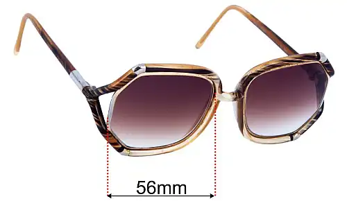 Sunglass Fix Lentes de Repuesto para Ted Lapidus TL 1042 - 56mm Wide Ted Lapidus TL 1042 Lentes de Repuesto 56mm wide