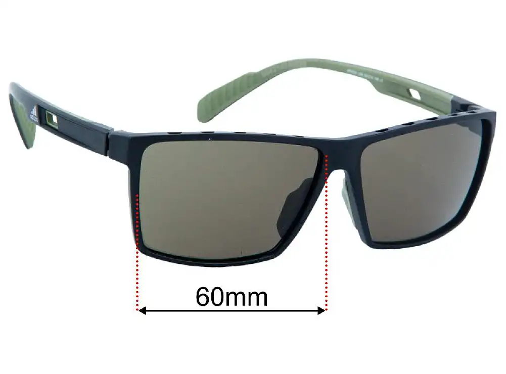 Sunglass Fix Lentes de Repuesto para Adidas SP0034 - 60mm Wide Sunglass Fix Lentes de Repuesto para Adidas SP0034 - 60mm Wide