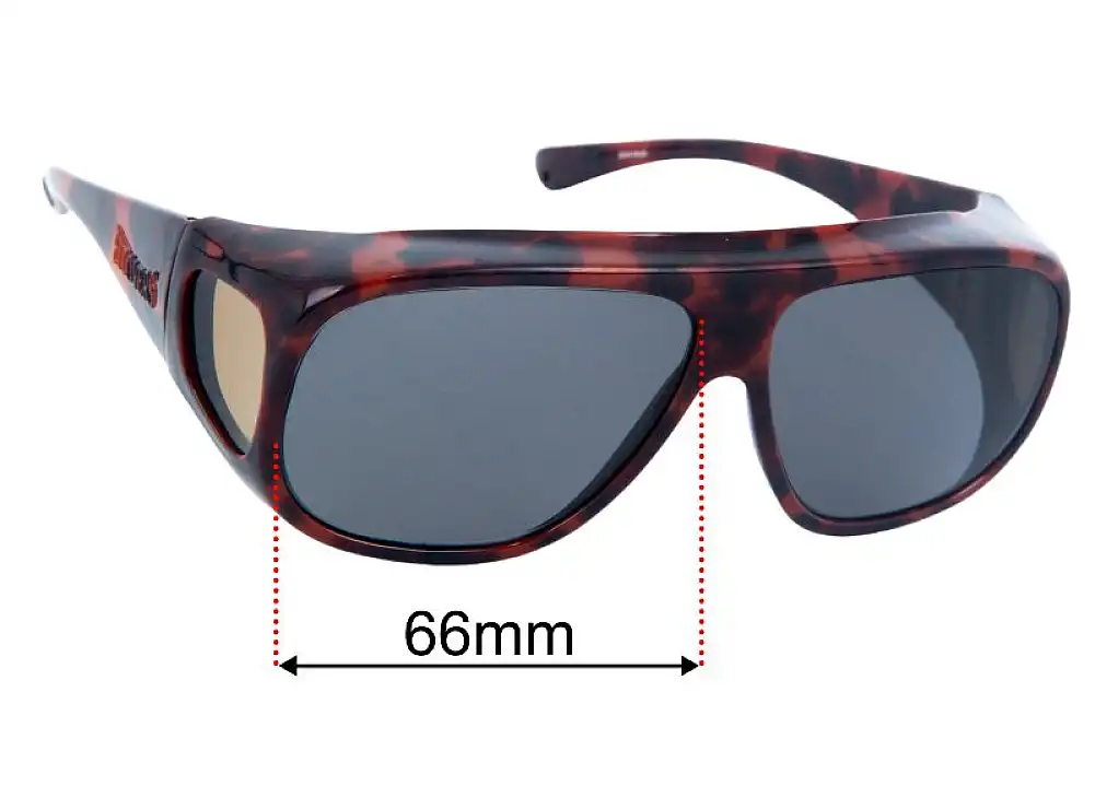 Sunglass Fix Lentes de Repuesto para Fitovers Navigator - 66mm Wide Sunglass Fix Lentes de Repuesto para Fitovers Navigator - 66mm Wide