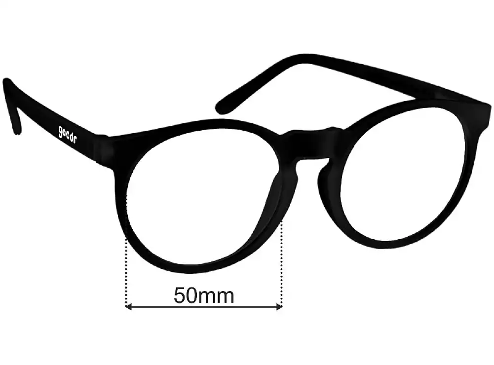 Sunglass Fix Lentes de Repuesto para Goodr Midnight Ramble At Circle Bar - 50mm Wide Sunglass Fix Lentes de Repuesto para Goodr Midnight Ramble At Circle Bar - 50mm Wide