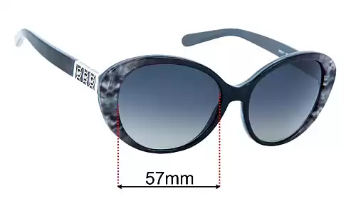 Sunglass Fix Lentes de Repuesto para Michael Kors MK6012 Puerto Banus - 57mm Wide Michael Kors MK6012 Puerto Banus Lentes de Repuesto 57mm wide