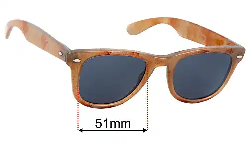 Sunglass Fix Lentes de Repuesto para Polaroid 8541 - 51mm Wide Polaroid 8541 Lentes de Repuesto 51mm wide