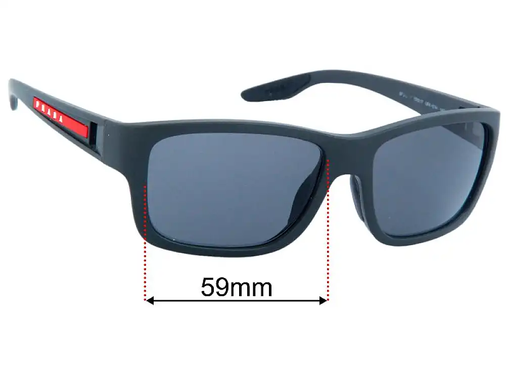 Prada SPS01W Replacement Lenses 59mm Prada SPS01W Replacement Lenses 59mm