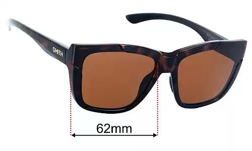 Sunglass Fix Lentes de Repuesto para Smith Dreamline - 62mm Wide Smith Dreamline Lentes de Repuesto 62mm wide