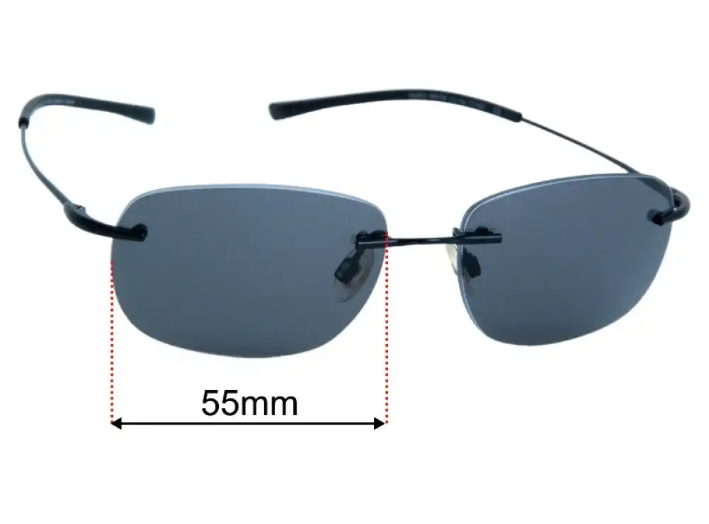 Sunglass Fix Lentes de Repuesto para Maui Jim MJ332 Nanea - 55mm Wide Sunglass Fix Lentes de Repuesto para Maui Jim MJ332 Nanea - 55mm Wide